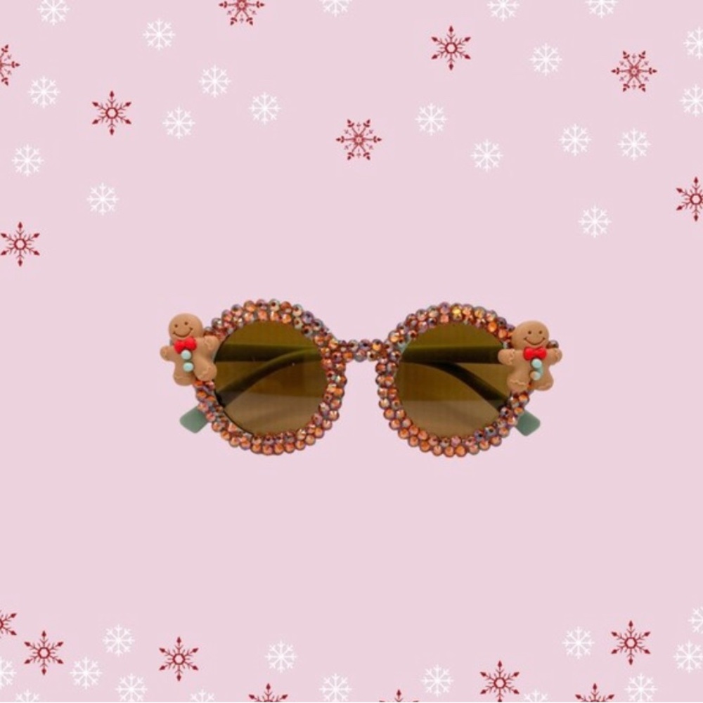 Children’s Christmas reindeer rhinestone glasses